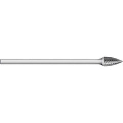 Titan USA - Burrs; Head Shape: Tree ; Industry Specification: SG-44L3 ; Tooth Style: Single Cut ; Cutting Diameter (Inch): 1/8 ; Cutting Diameter (Decimal Inch): 0.1250 ; Shank Diameter (Inch): 1/8 - Exact Tooling