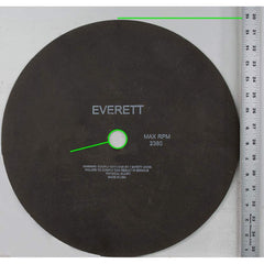 Everett - Cutoff Wheels; Tool Compatibility: Chop Saws; Cut-Off Saw; Electric-Powered Saw; Portable Saw; Shop Saw; Stationary Saw ; Wheel Diameter (Inch): 16 ; Hole Size (mm): 1.000 ; Wheel Thickness (Inch): .100 ; Abrasive Material: Aluminum Oxide/Silic - Exact Tooling