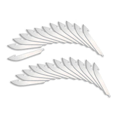 Outdoor Edge - Knife Blades; Type: RazorSafe Replacement Blade ; Material: Japanese 420J2 Stainless Steel ; Overall Length (Inch): 3.5 ; Number of Blades: 24 - Exact Tooling
