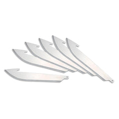 Outdoor Edge - Knife Blades; Type: RazorSafe Replacement Blade ; Material: Japanese 420J2 Stainless Steel ; Overall Length (Inch): 3.5 ; Number of Blades: 6 - Exact Tooling