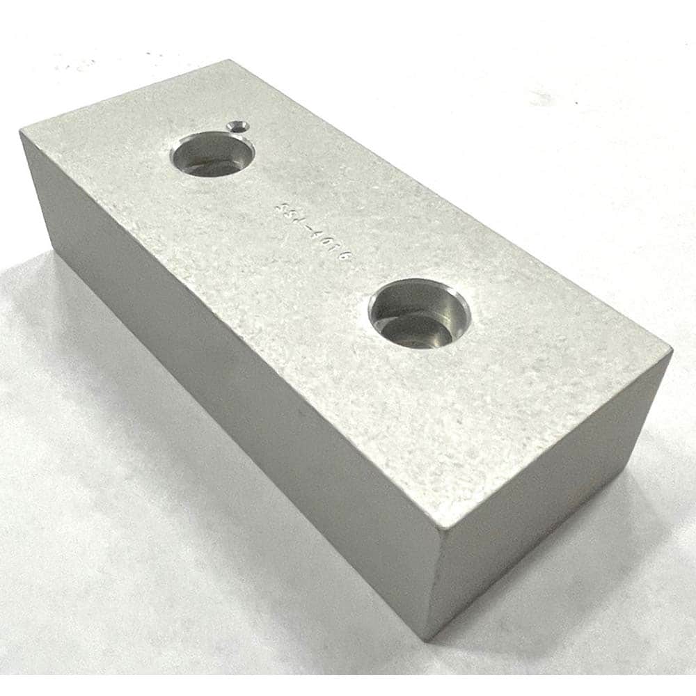 TE-CO - Vise Jaws; Jaw Shape: Flat ; Jaw Width (mm): 254 ; Jaw Width (Inch): 10 ; Jaw Width (Decimal Inch): 10 ; Jaw Height (mm): 63.5 ; Jaw Height (Inch): 2.5 - Exact Tooling
