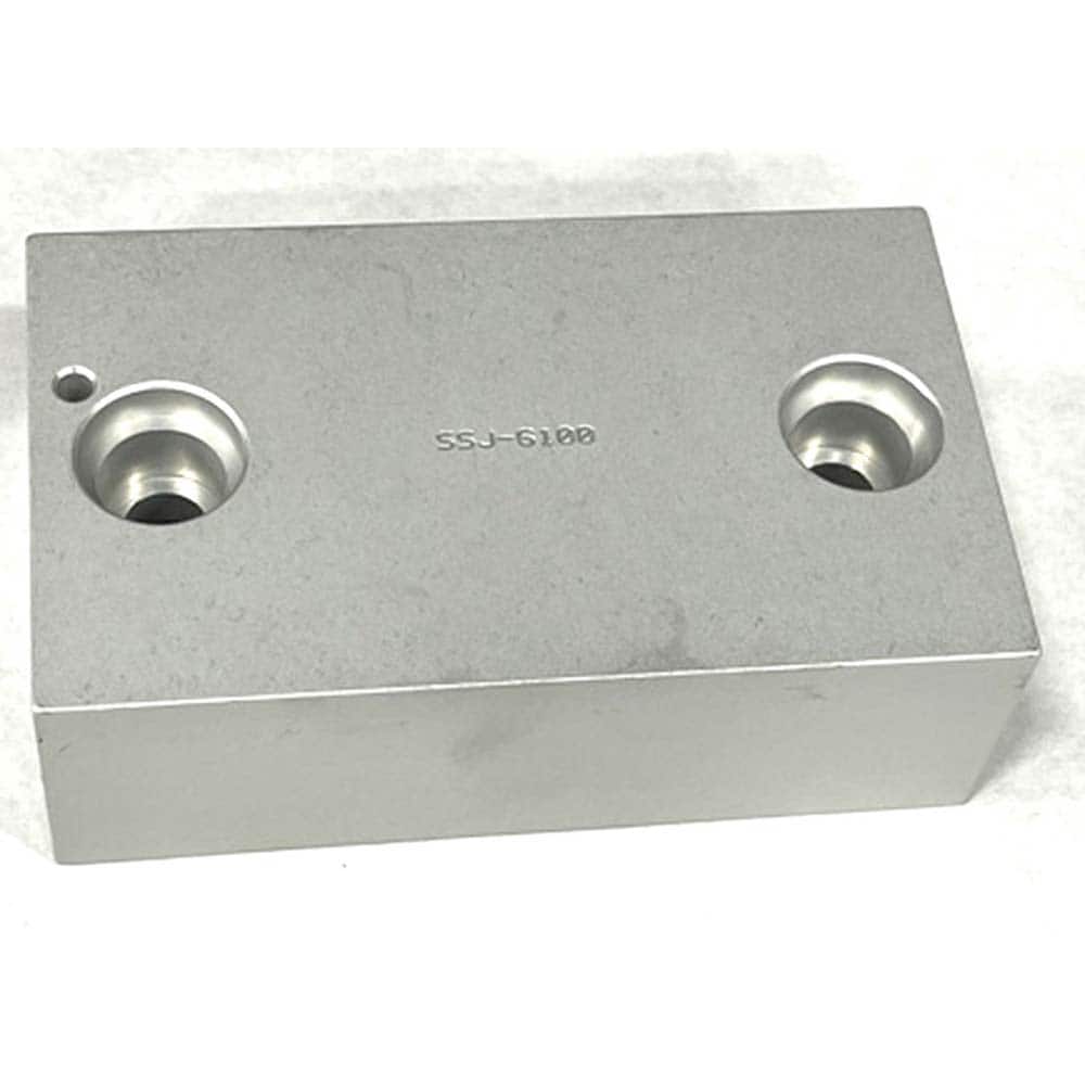 TE-CO - Vise Jaws; Jaw Shape: Flat ; Jaw Width (mm): 203.2 ; Jaw Width (Inch): 8 ; Jaw Width (Decimal Inch): 8 ; Jaw Height (mm): 63.5 ; Jaw Height (Inch): 2.5 - Exact Tooling