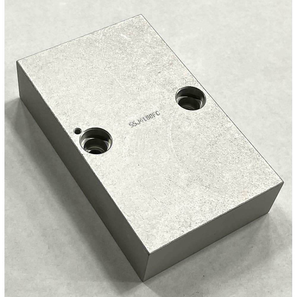 TE-CO - Vise Jaws; Jaw Shape: Flat ; Jaw Width (mm): 203.2 ; Jaw Width (Inch): 8 ; Jaw Width (Decimal Inch): 8 ; Jaw Height (mm): 63.5 ; Jaw Height (Inch): 2.5 - Exact Tooling