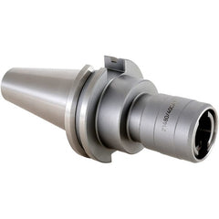 Techniks - CAT40 Taper Shank Rigid Tapping Adapter - 1/2 to 1-3/8" Tap Capacity, 4.8" Projection, Quick Change - Exact Tooling