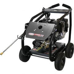 Simpson - Gas, 11.7 hp, 4,400 psi, 4 GPM, Cold Water Pressure Washer - AAA Triplex, 50' x 3/8" Hose - Exact Tooling