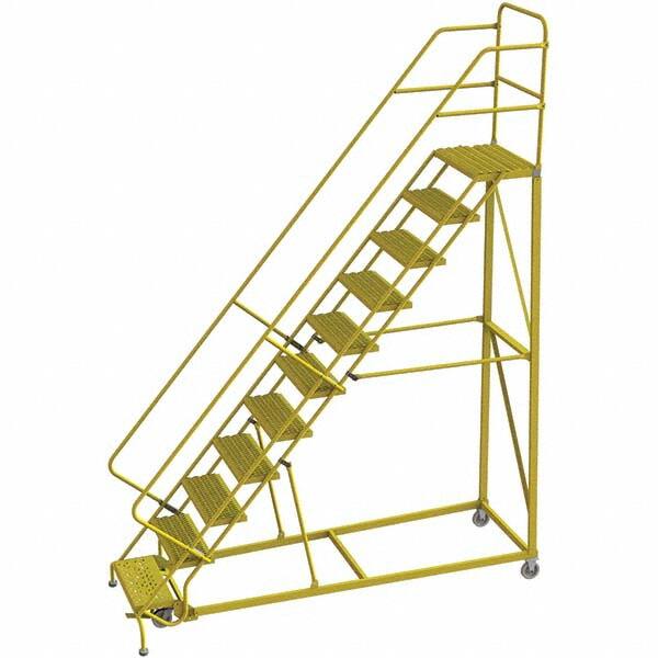 TRI-ARC - Rolling & Wall Mounted Ladders & Platforms Type: Stairway Slope Ladder Style: Forward Descent 50 Degree Incline - Exact Tooling