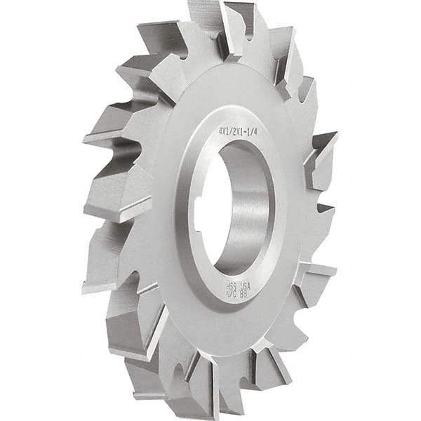 Keo - 4-1/2" Diam x 7/32" Face Width Staggered Tooth Side Milling Cutter - Exact Tooling