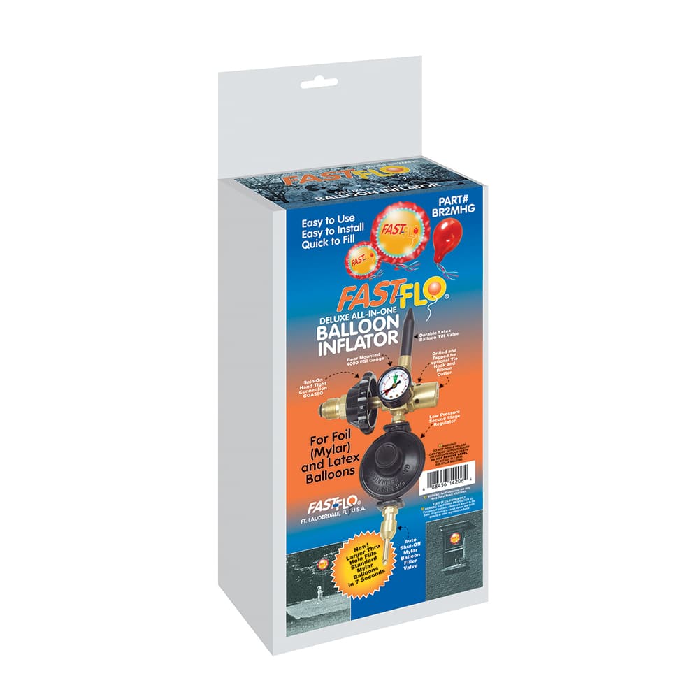 Value Collection - 1-1/2 NPT 0 - 2,000 psi Helium Rubber Latex, Brass, Bronze, Plastic Regulator with Gauge - Exact Tooling