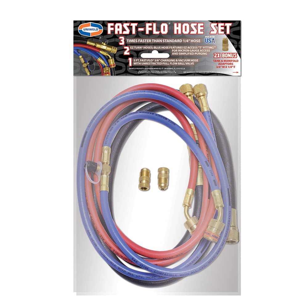 Made in USA - High Temperature & High Pressure Hose; Inside Diameter (Inch): 3/8 ; Outside Diameter (Decimal Inch): 0.4250 ; Material: Brass; Rubber; Nylon ; Maximum Pressure (psi): 800.00 ; Minimum Temperature (F): -40.000 ; Maximum Temperature (F): 200 - Exact Tooling