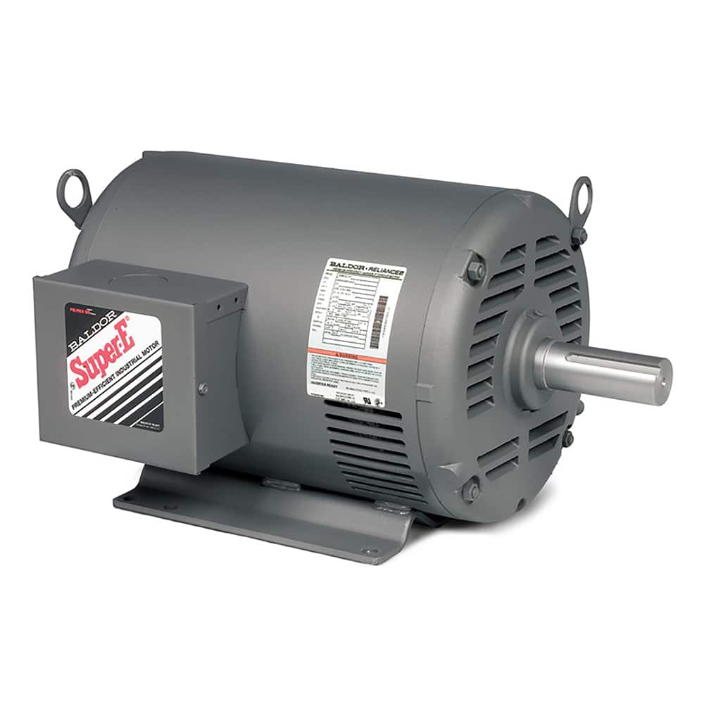 Baldor Reliance - Industrial Electric AC/DC Motors; Motor Type: Three Phase ; Type of Enclosure: ODP ; Horsepower: 5 ; Thermal Protection Rating: None ; Name Plate RPMs: 1800 ; Voltage: 208-230/460 - Exact Tooling