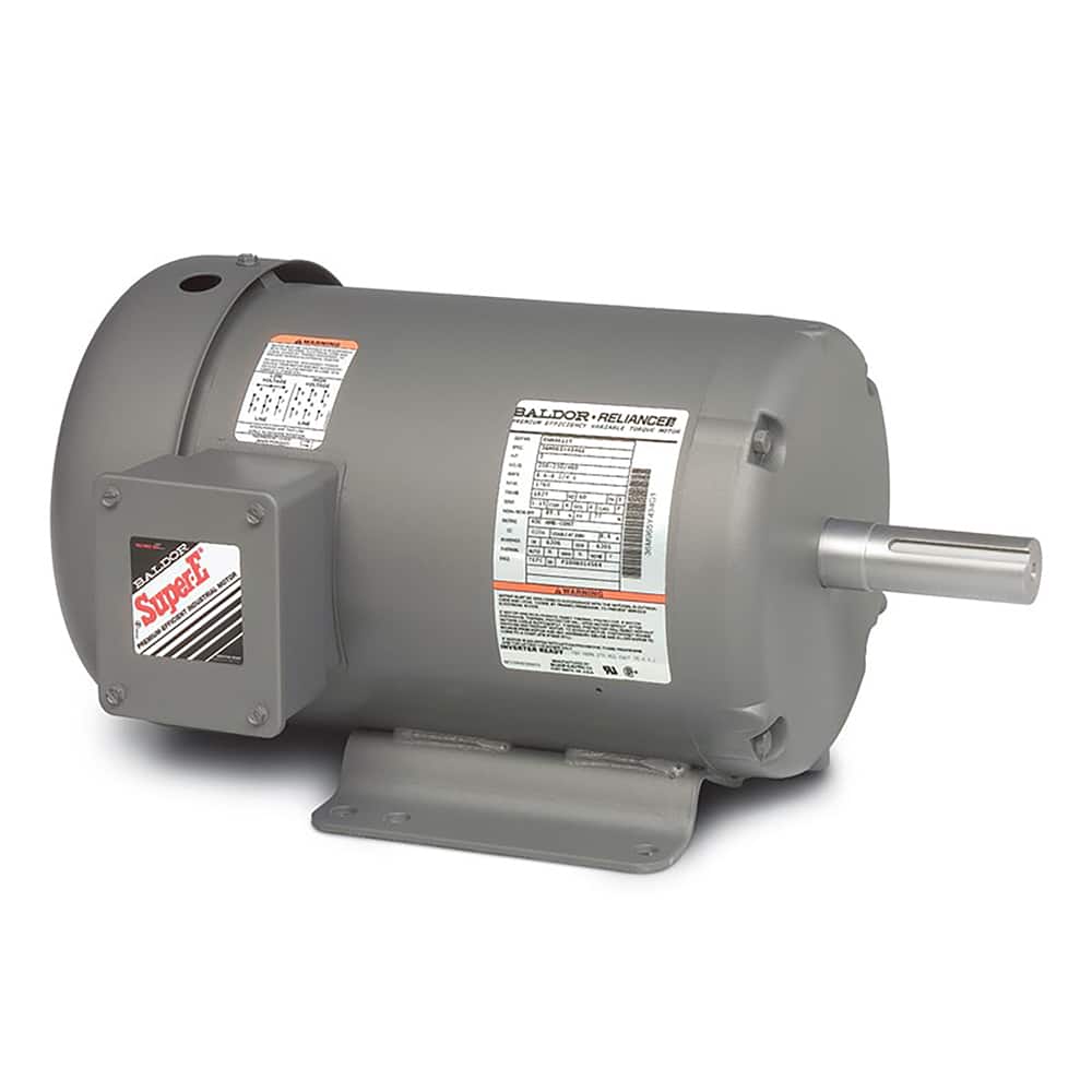 Baldor Reliance - Industrial Electric AC/DC Motors; Motor Type: Three Phase ; Type of Enclosure: TEFC ; Horsepower: 2 ; Thermal Protection Rating: None ; Name Plate RPMs: 1800 ; Voltage: 208-230/460 - Exact Tooling