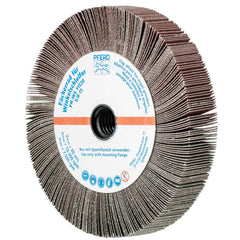 PFERD - Unmounted Flap Wheels; Abrasive Type: Coated ; Outside Diameter (Inch): 4-1/2 ; Face Width (Inch): 3/4 ; Center Hole Size (Inch): 5/8 ; Center Hole Thread Size: 5/8-11 ; Abrasive Material: Aluminum Oxide - Exact Tooling