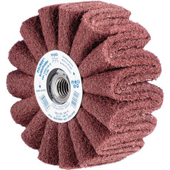 PFERD - Unmounted Flap Wheels; Abrasive Type: Non-Woven ; Outside Diameter (Inch): 5 ; Face Width (Inch): 2 ; Center Hole Thread Size: 5/8-11 ; Abrasive Material: Aluminum Oxide ; Grit: 280 - Exact Tooling