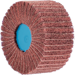PFERD - Unmounted Flap Wheels; Abrasive Type: Non-Woven ; Outside Diameter (Inch): 4 ; Face Width (Inch): 4 ; Center Hole Thread Size: 5/8-11 ; Abrasive Material: Aluminum Oxide ; Grit: 180 - Exact Tooling