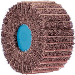 PFERD - Unmounted Flap Wheels; Abrasive Type: Non-Woven ; Outside Diameter (Inch): 4 ; Face Width (Inch): 4 ; Center Hole Thread Size: 5/8-11 ; Abrasive Material: Aluminum Oxide ; Grit: 100 - Exact Tooling