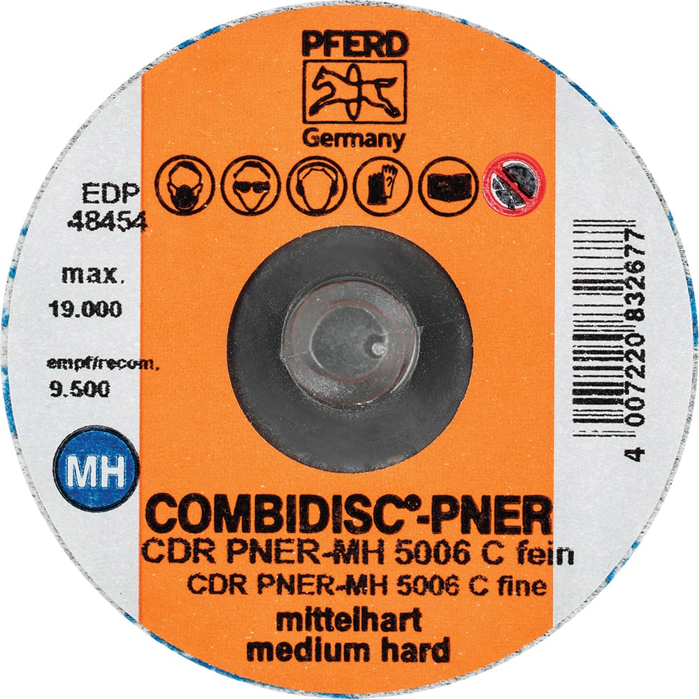 PFERD - Quick Change Discs; Disc Diameter (Inch): 2 ; Attaching System: Quick Change Type CDR ; Abrasive Type: Non-Woven ; Abrasive Material: Silicon Carbide ; Grade: Fine ; Backing Material: Cloth - Exact Tooling