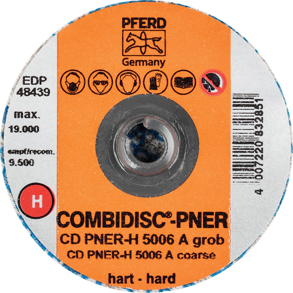 PFERD - Quick Change Discs; Disc Diameter (Inch): 2 ; Attaching System: Quick Change Type CD ; Abrasive Type: Non-Woven ; Abrasive Material: Aluminum Oxide ; Grade: Coarse ; Backing Material: Cloth - Exact Tooling