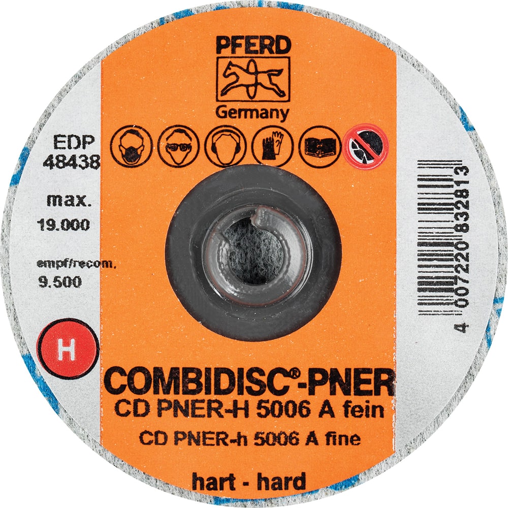PFERD - Quick Change Discs; Disc Diameter (Inch): 2 ; Attaching System: Quick Change Type CD ; Abrasive Type: Non-Woven ; Abrasive Material: Aluminum Oxide ; Grade: Fine ; Backing Material: Cloth - Exact Tooling