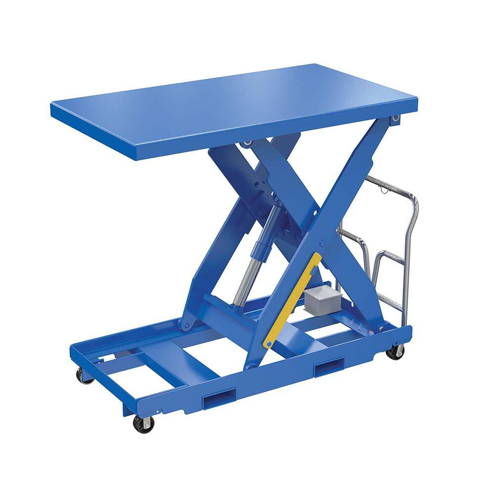 Vestil - Lifting Tables; Type: Electric Hydraulic Lift ; Lift Style: Scissor ; Style: Portable Electric Hydraulic ; Load Capacity (Lb.): 1000.000 ; Minimum Height (Inch): 13 ; Lift Height (Inch): 60 - Exact Tooling
