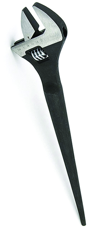 #216 - 1-1/2" Opening - 15" OAL - Chrome Vanadium Adjustable Spud Wrench - Exact Tooling