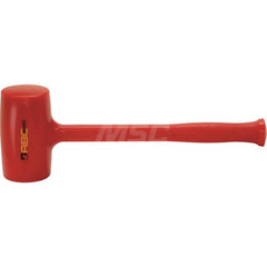 3.3 lb Polyurethane Dead Blow Hammer, Non-Sparking, Non-Marring 2-3/4 ™ Face Diam, 5-3/8″ Head Length, 15-1/4 ™ OAL, 12-1/2 ™ Steel Reinforced Polyurethane Handle, Double Faced 2-3/4″ Face Diam, 5-3/8″ Head Length, 15-1/4″ OAL, 12-1/2″ Steel-Reinforced Po