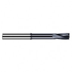 0.0937″ (3/32″) Cutter Diameter × 0.3750″ (3/8″) Flute Length × 0.7500″ (3/4″) Reach Carbide Flat Bottom Counterbore, 4 Flutes, AlTiN Coated - Exact Tooling