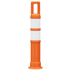 Traffic Barrels, Delineators & Posts; Type: Handle Top Delineator; Material: LDPE; Reflective: Yes; Base Needed: Yes; Height (Inch): 28; Width (Inch): 4-1/2; Additional Information: Sub Brand: Watchtower ™; Stripe Color: White; Dimensions: 28 in Without H