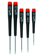 5 Piece - Ergo Handle Screwdriver Set - Includes: TX-10; TX-15; TX-20; TX-25; TX-30; 8" Long - Exact Tooling