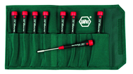 8 Piece - 2.0mm - 5.5mm - PicoFinish Precision Metric Nut Driver Set in Canvas Pouch - Exact Tooling