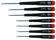 7 Piece - T5; T6; T7; T8 x 40mm; T9; T110x 50mm; T15 x 60mm - Precision Torx Screwdriver Set - Exact Tooling