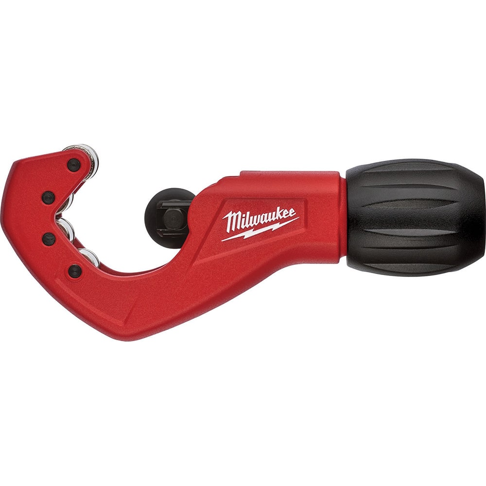 Milwaukee Tool - Pipe & Tube Cutters; Type: Constant Swing Tube Cutter ; Maximum Pipe Capacity (Inch): 1 ; Minimum Pipe Capacity: 1/8 (Inch); Cuts Material Type: Copper ; Overall Length (Inch): 8-1/2 ; Battery Included: No - Exact Tooling