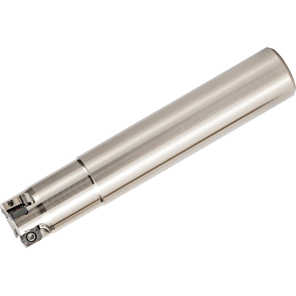 Kyocera - Indexable High-Feed End Mills; Cutting Diameter (mm): 12.20 ; Maximum Depth of Cut (mm): 0.50 ; Shank Type: Cylindrical ; Shank Diameter (mm): 16.0000 ; Number of Cutter Inserts: 4 ; Insert Style: LPGT - Exact Tooling