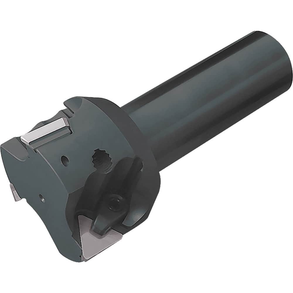 Kyocera - Indexable Square-Shoulder End Mills; Cutting Diameter (Decimal Inch): 1.2500 ; Cutting Diameter (Inch): 1.25 ; Shank Type: Cylindrical ; Shank Diameter (Inch): 0.7500 ; Overall Length/Projection (Decimal Inch): 3.2800 ; Lead Angle: 90 - Exact Tooling