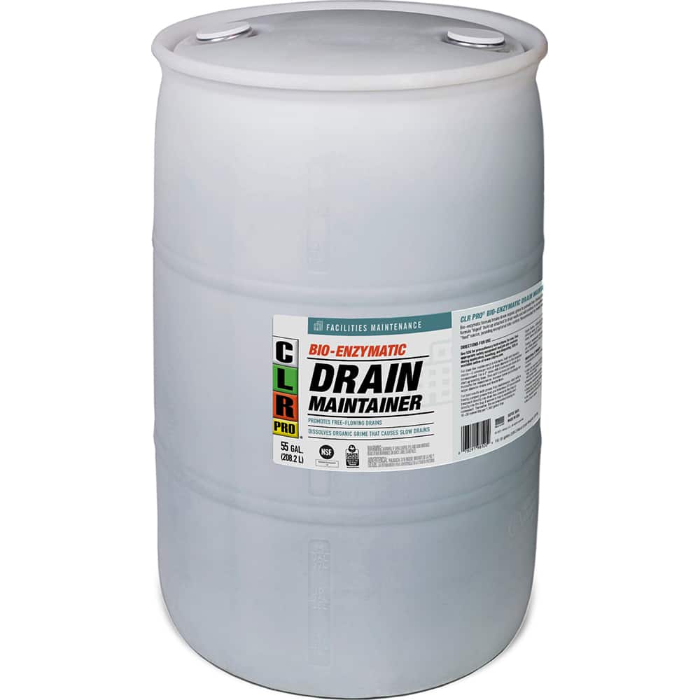 CLR Pro - All-Purpose Cleaners & Degreasers; Type: Drain Maintainer & Cleaner; Cleaner/Degreaser ; Container Type: Drum ; Container Size: 55 Gal ; Scent: Odor-Free; Odorless ; Form: Liquid ; Material Application: All Pipe Materials; Drains; Grease Traps; - Exact Tooling