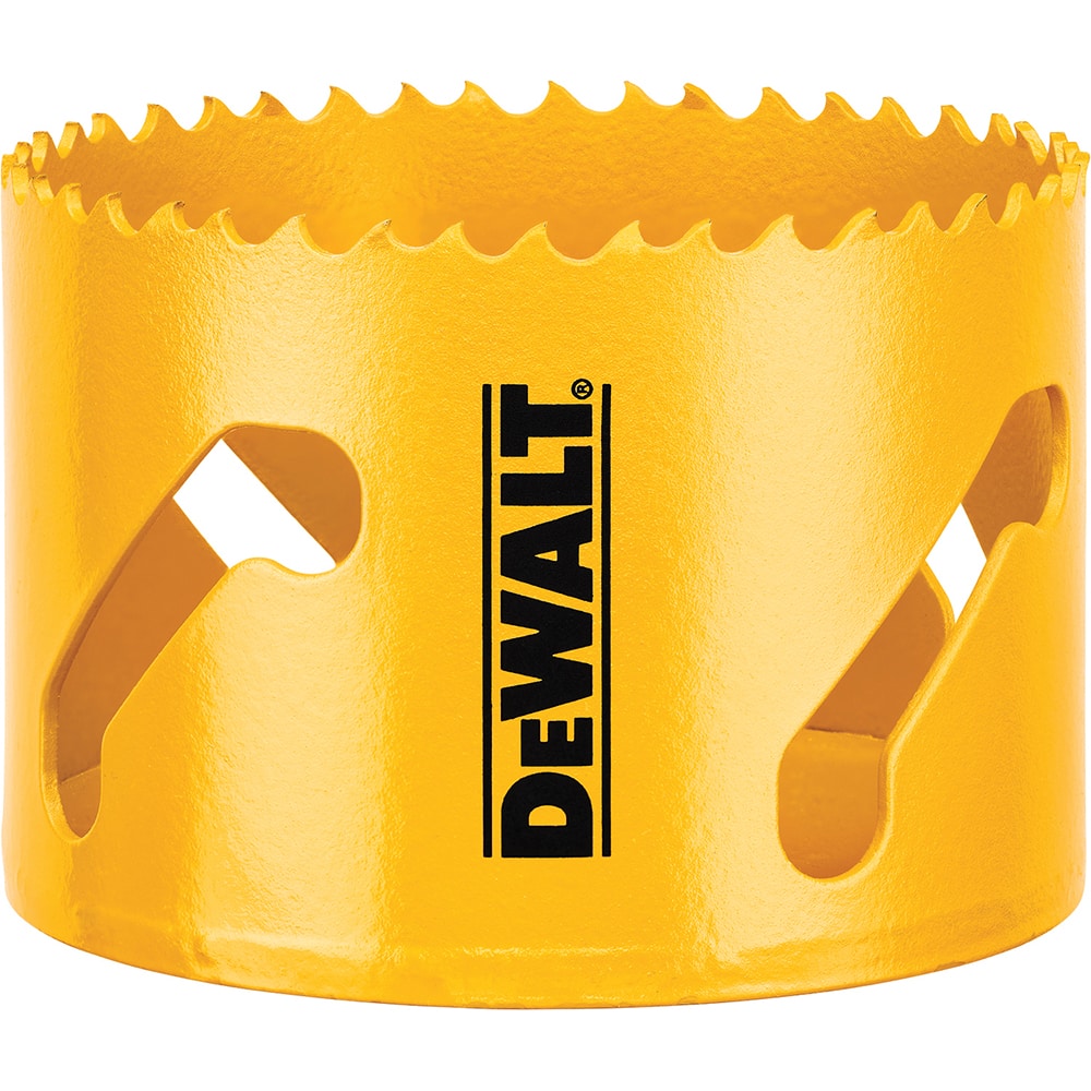 DeWALT - Hole Saws; Saw Diameter (Inch): 3 ; Cutting Depth (Inch): 1-3/4 ; Saw Material: Bi-Metal ; Cutting Edge Style: Toothed Edge ; Material Application: Metal; Plastic; Wood - Exact Tooling