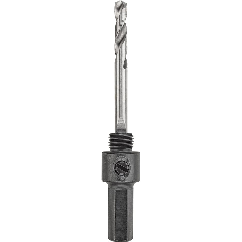 DeWALT - Hole-Cutting Tool Arbors; Tool Compatibility: Hole Saws ; Minimum Tool Diameter Compatibility (Inch): 1-1/4 ; Maximum Tool Diameter Compatibility (Inch): 6 ; Shank Type: Hex ; Shank Cross-Section Shape: Hex ; Integral Pilot Type: None - Exact Tooling