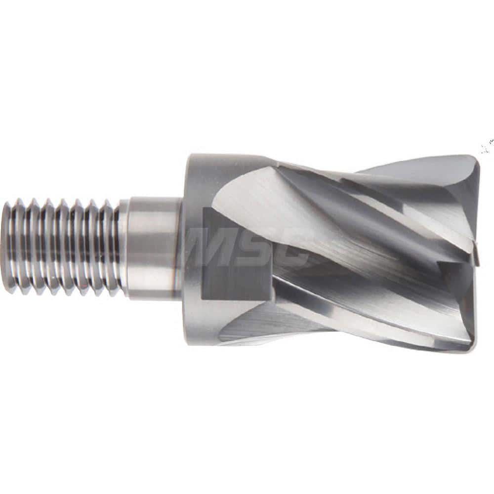 YG-1 - Corner Radius & Corner Chamfer End Mill Heads; Mill Diameter (Inch): 3/4 ; Mill Diameter (Decimal Inch): 0.7500 ; End Type: Corner Radius ; Corner Radius (Decimal Inch): 0.0300 ; Number of Flutes: 4 ; Material: Carbide - Exact Tooling
