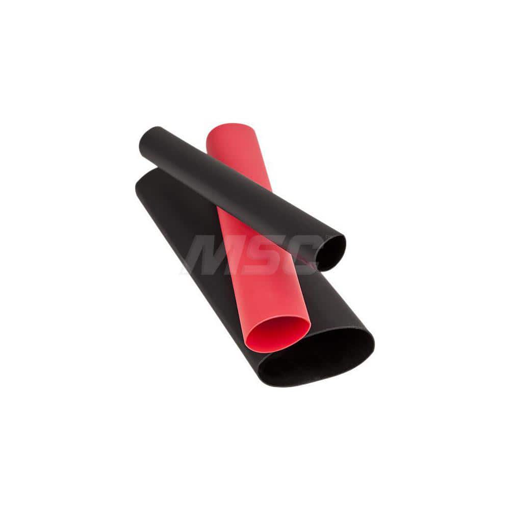 3M - Heat Shrink & Cold Shrink Electrical Tubing; Tubing Style: Heat Shrink ; Material: Polyolefin ; Shrink Ratio: 3:1 ; Overall Length (Decimal Inch): 6 ; Overall Length (Inch): 6 ; Color: Black - Exact Tooling