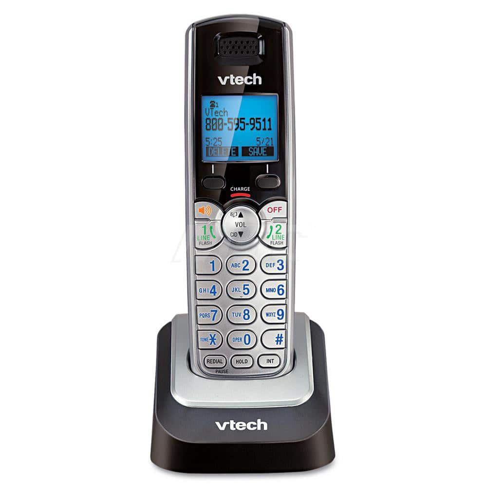 vtech - Office Machine Supplies & Accessories; Office Machine/Equipment Accessory Type: 2-Line Accessory Handset ; For Use With: DS6151 ; Color: Black; Silver - Exact Tooling