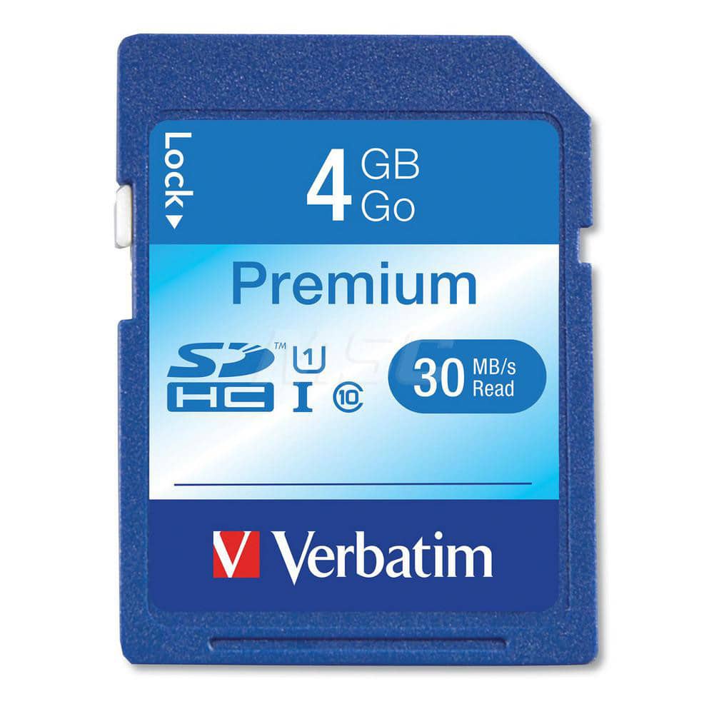 Verbatim - Office Machine Supplies & Accessories; Office Machine/Equipment Accessory Type: Memory Card ; For Use With: Point-And-Shoot Mid Range Camera ; Storage Capacity: 4GB - Exact Tooling