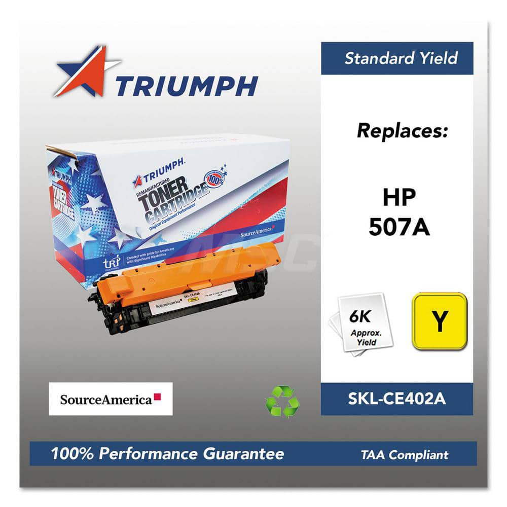 TRIUMPH - Office Machine Supplies & Accessories; Office Machine/Equipment Accessory Type: Toner Cartridge ; For Use With: HP Color LaserJet M551 Enterprise 500MFP; M570; M575 ; Color: Yellow - Exact Tooling