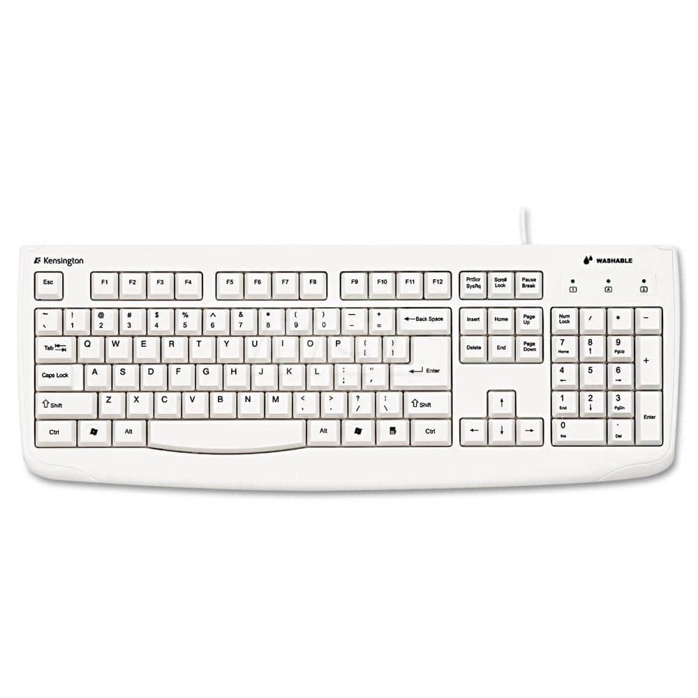 ACCO - Office Machine Supplies & Accessories; Office Machine/Equipment Accessory Type: Keyboard ; For Use With: Vista; Windows 7; XP; Windows 8; Windows 10; macOS X 10.11; macOS 10.10 or above; macOS 10.9 ; Contents: PS/2 Adapter ; Color: White - Exact Tooling