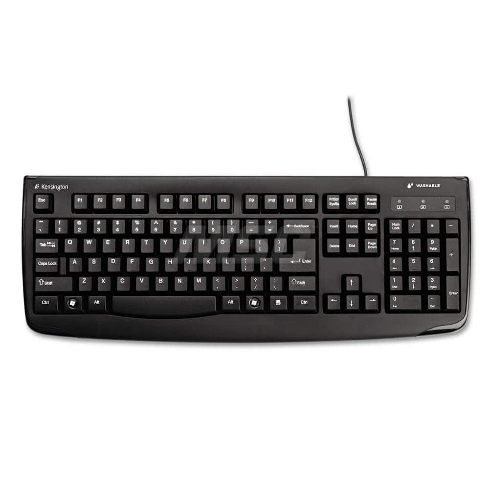 ACCO - Office Machine Supplies & Accessories; Office Machine/Equipment Accessory Type: Keyboard ; For Use With: Vista; Windows 7; XP; Windows 8; Windows 10; macOS X 10.11; macOS 10.10 or above; macOS 10.9 ; Contents: PS/2 Adapter ; Color: Black - Exact Tooling