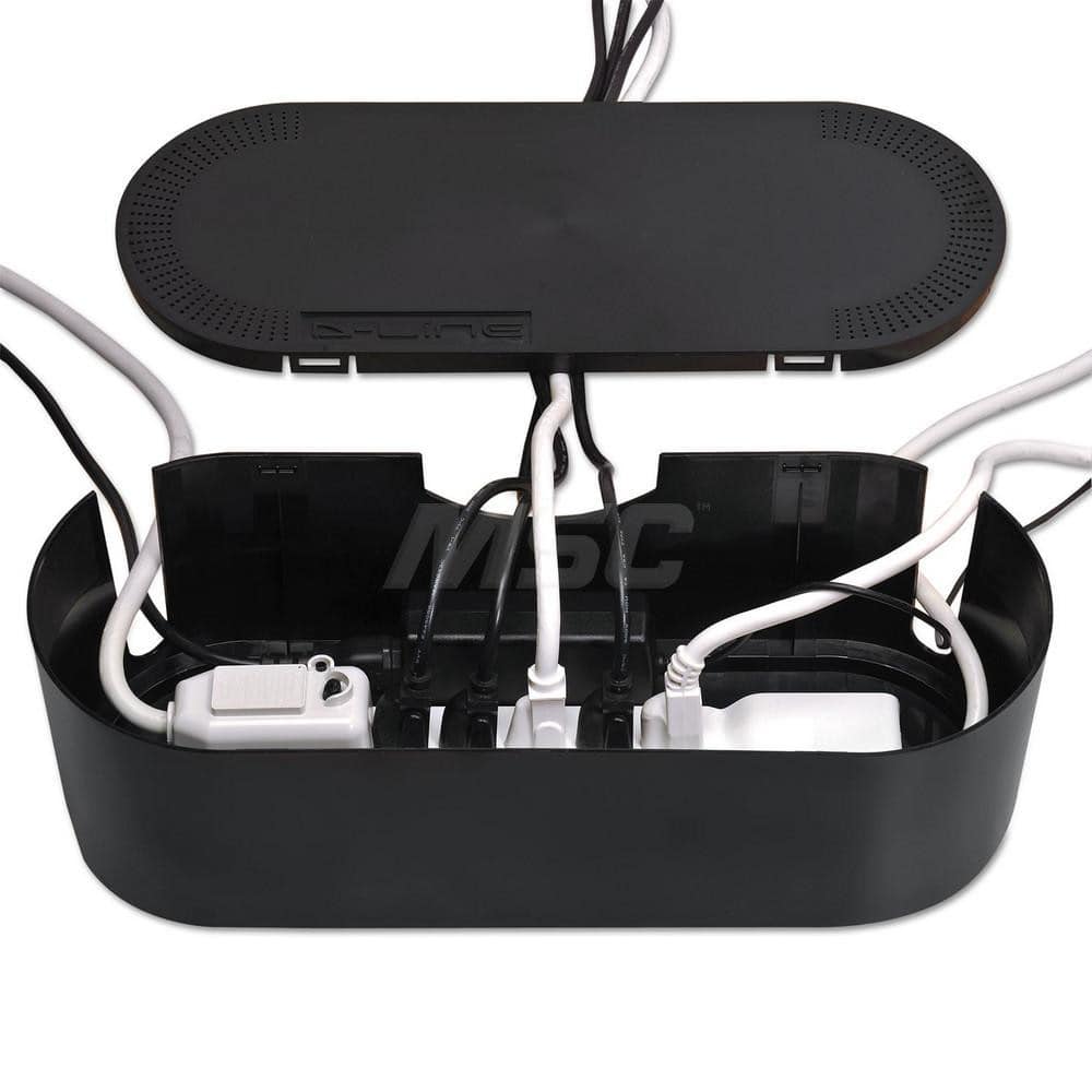 D-Line - Office Machine Supplies & Accessories; Office Machine/Equipment Accessory Type: Cable Tidy Unit ; For Use With: Office Use ; Color: Black - Exact Tooling