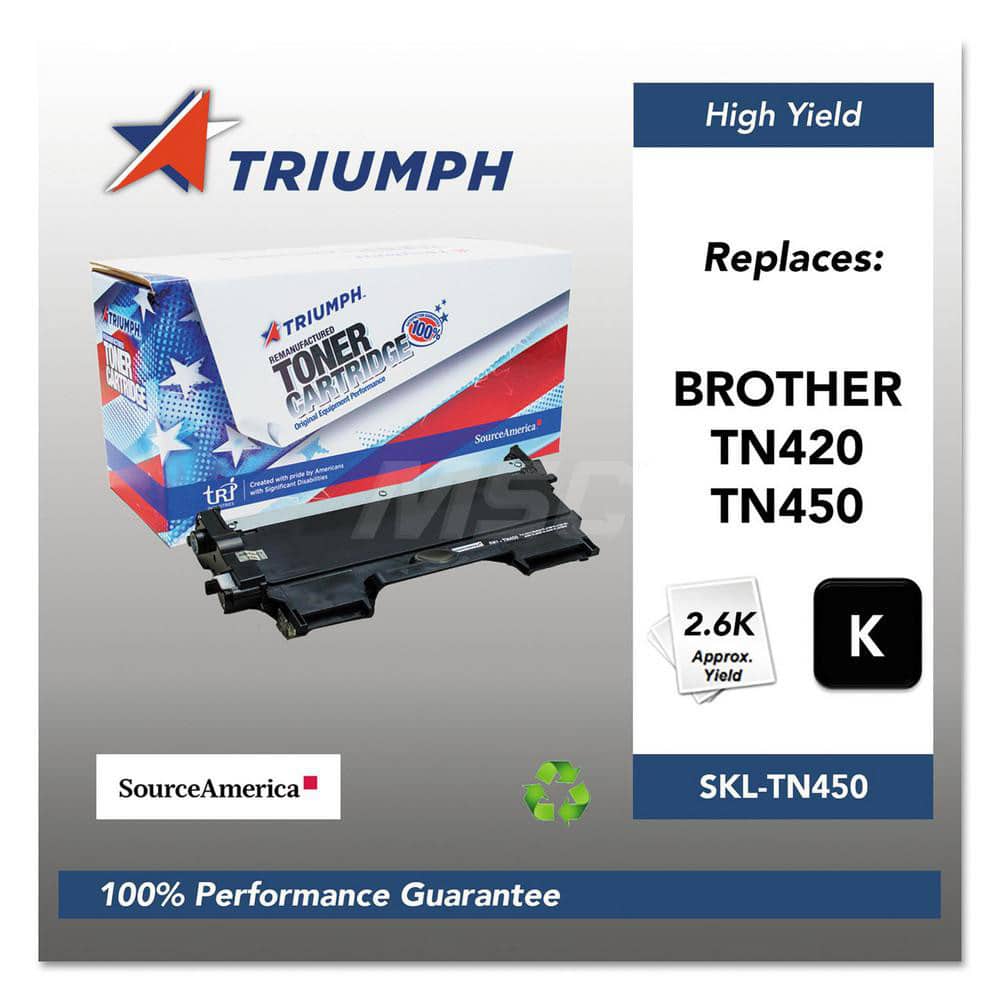TRIUMPH - Office Machine Supplies & Accessories; Office Machine/Equipment Accessory Type: Toner Cartridge ; For Use With: Brother DCP-7060D; 7065DN; HL-2220; 2230; 2240; 2240D; 2270DW; 2280DW; MFC-7360N; 7460DN; 7860DW ; Color: Black - Exact Tooling