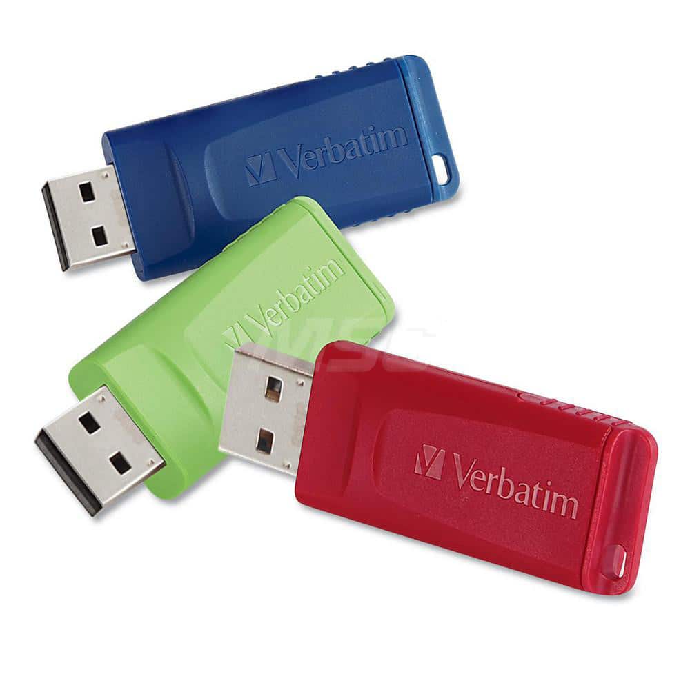 Verbatim - Office Machine Supplies & Accessories; Office Machine/Equipment Accessory Type: Flash Drive ; For Use With: Windows XP Vista & 7 & Higher; Mac OS X 10.1 & Higher; Linux kernel 2.6 & Higher ; Color: Blue; Green; Red - Exact Tooling