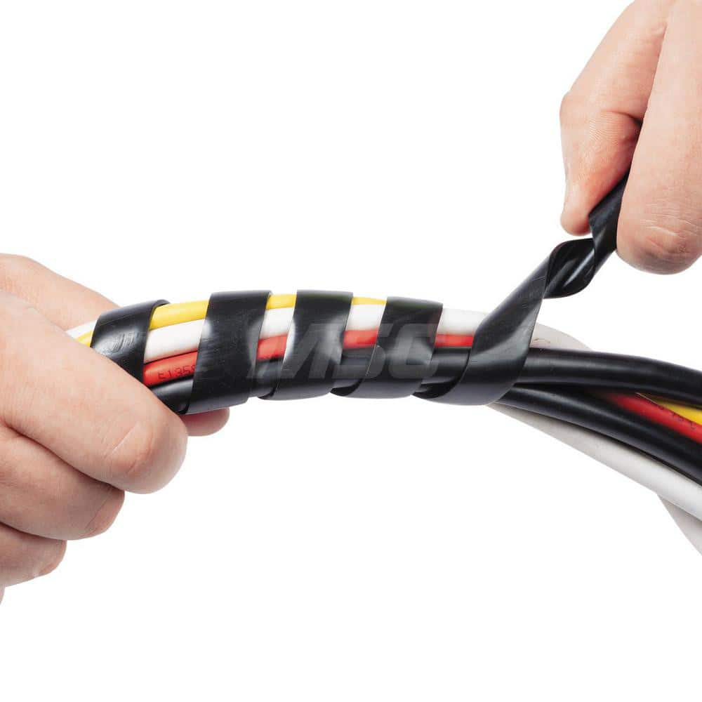 D-Line - Office Machine Supplies & Accessories; Office Machine/Equipment Accessory Type: Cable Tidy Wrap ; For Use With: Office Use ; Color: Black - Exact Tooling