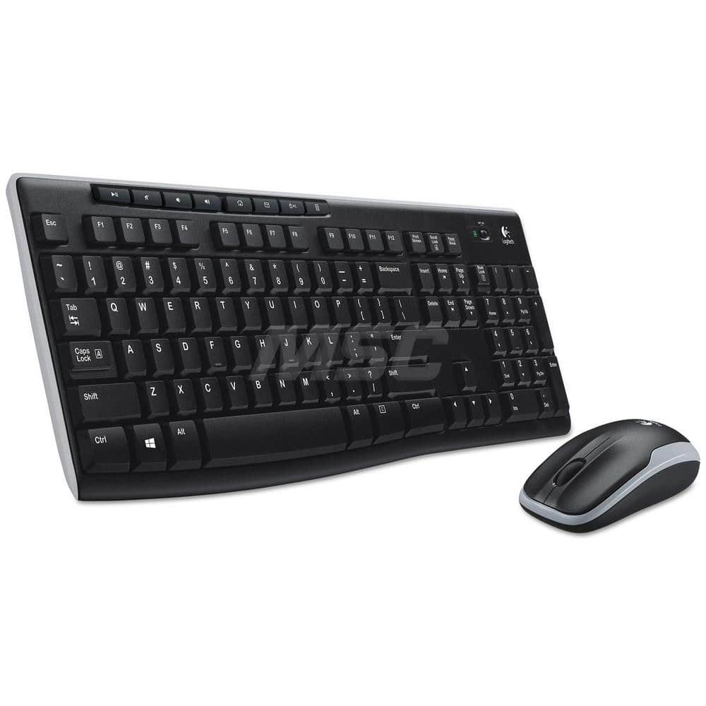Logitech - Office Machine Supplies & Accessories; Office Machine/Equipment Accessory Type: Keyboard & Mouse Combo ; For Use With: Windows XP; Vista; 7; 8; 10 Operating Systems ; Contents: (1) AA Battery (Mouse); (2) AAA Batteries (Keyboard); USB Receiver - Exact Tooling