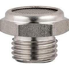 Aignep USA - Exhaust & Intake Mufflers; Type: Breather Vent ; Thread Size: 3/8 ; Thread Type: BSPP ; Maximum Working Pressure (psi): 290.000 ; Overall Length (Decimal Inch): 0.50000 ; Decibel Rating: 86.000 - Exact Tooling
