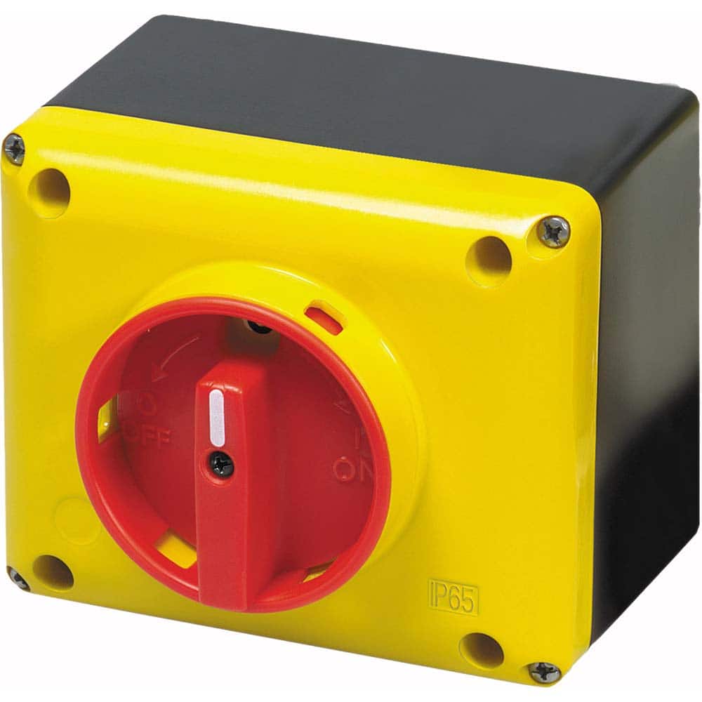 Automation Systems Interconnect - Cam & Disconnect Switches; Enclosure Type: Disconnect Enclosure ; Fused: NonFused ; Amperage: 32 ; Contact Form: 3PST ; Voltage: 690 V ; Horsepower at 1 Phase: 5 @ 230 VAC - Exact Tooling